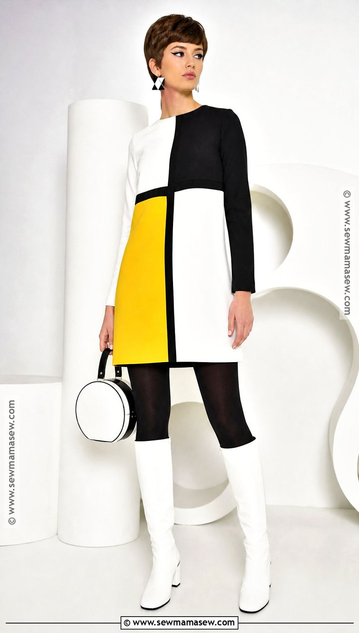 1960s Mod Costume With Brown Pixie Cut - 30 short brown hair costume ideas
