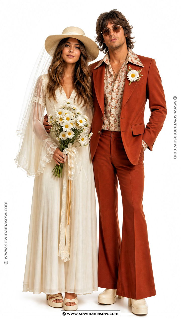 1970s Bride And Groom Costume - 30 bride and groom halloween costumes