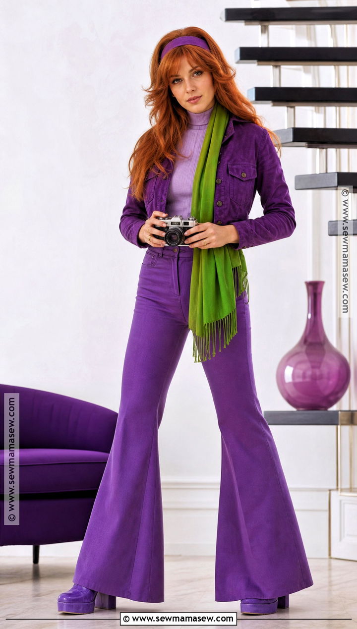 1970s Daphne Costume With Flared Pants - 30 daphne halloween costume ideas