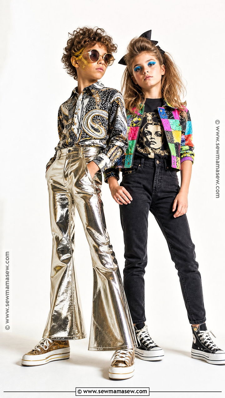1970s Disco And 1980s Rock Sibling Costume - 35 sibling costume ideas