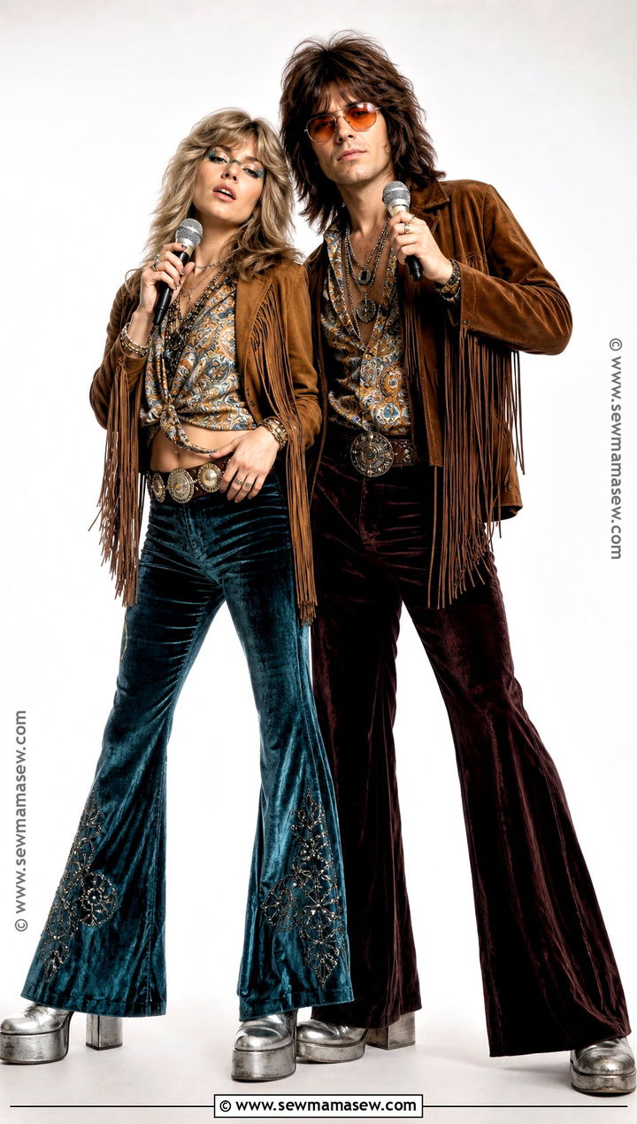 1970s Rock Star Matching Costumes - 45 matching costumes