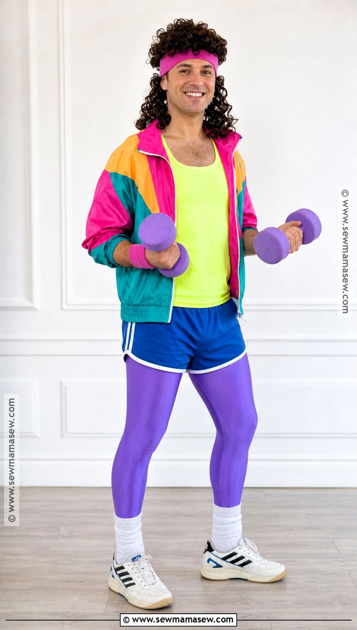 1980s Aerobics Costume For Men - 50 men halloween costumes