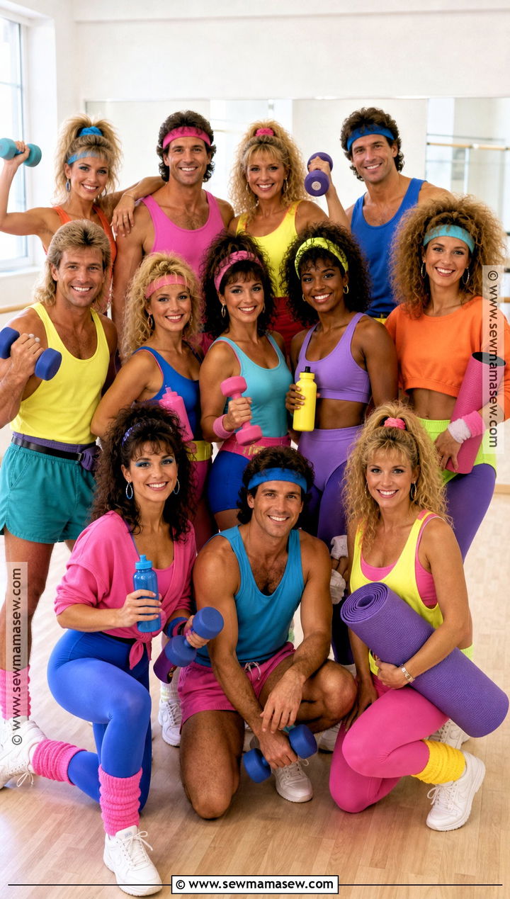 1980s Aerobics Group Costume - 30 halloween costumes for big groups