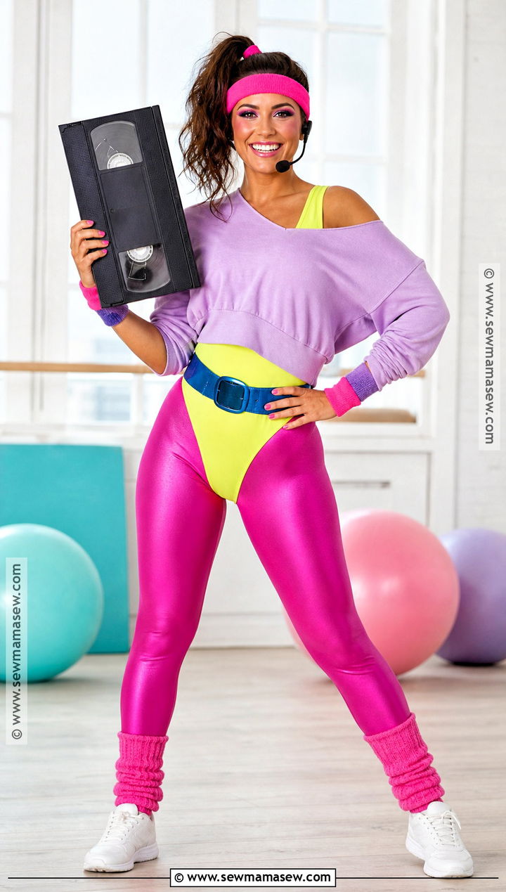 1980s Aerobics VHS Instructor Costume - 30 Niche Halloween Costume Ideas