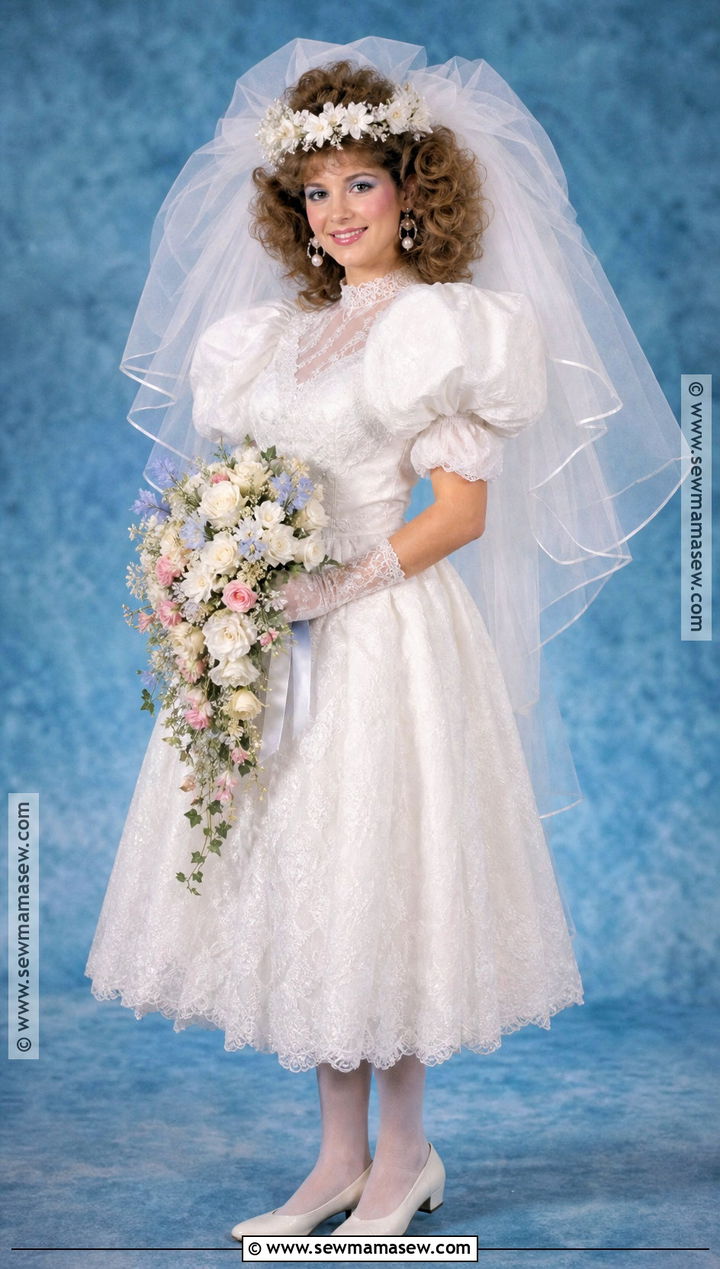 1980s Bride Costume With Puffy Sleeves - 35 bride costume ideas