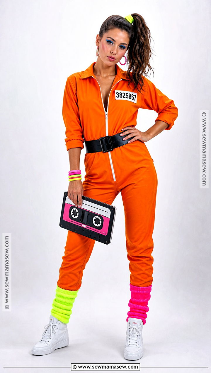 1980s Neon Prisoner Costume - 30 prisoner costume ideas for women