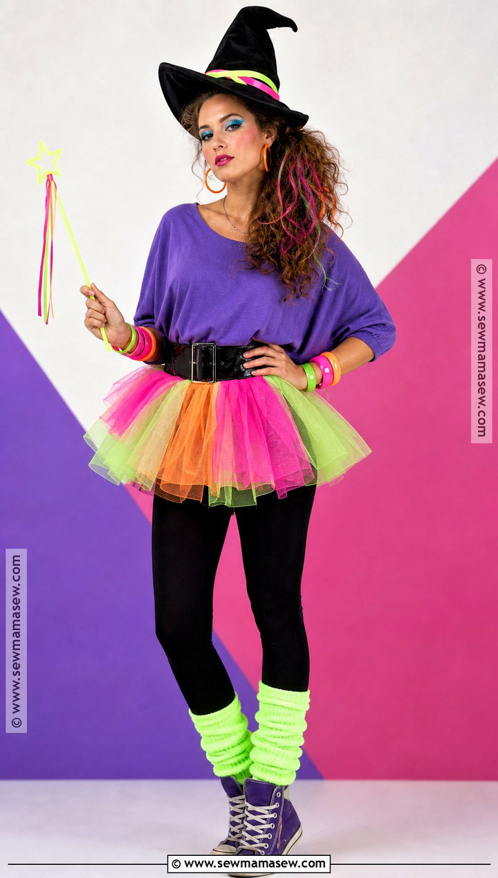 1980s Neon Witch Costume - 40 witch costumes for women