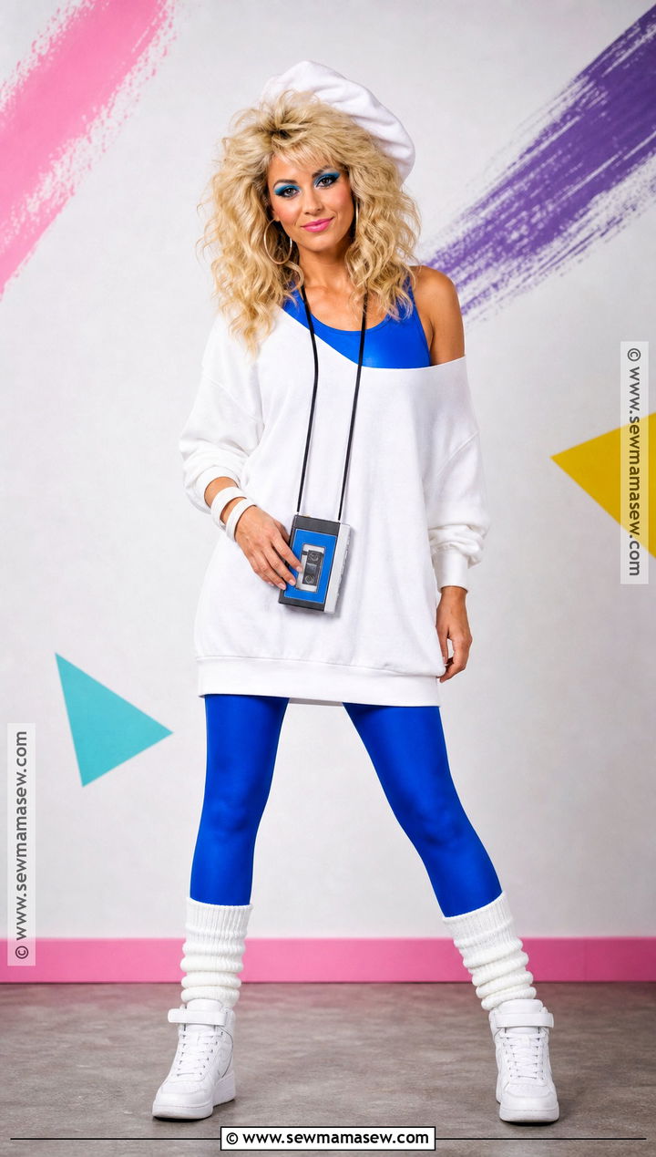 1980s Smurfette Costume With Leg Warmers - 35 smurfette costume ideas