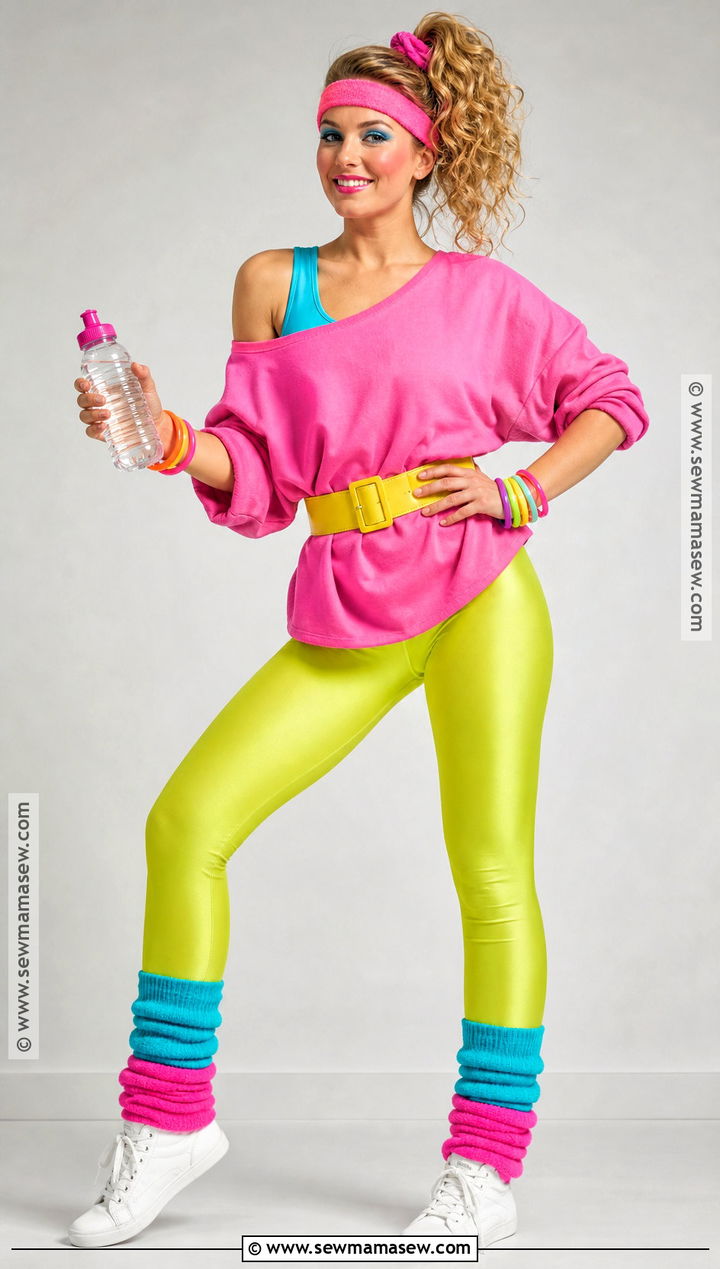 1980s Workout Costume With Leg Warmers - 30 Easy Homemade Halloween Costumes
