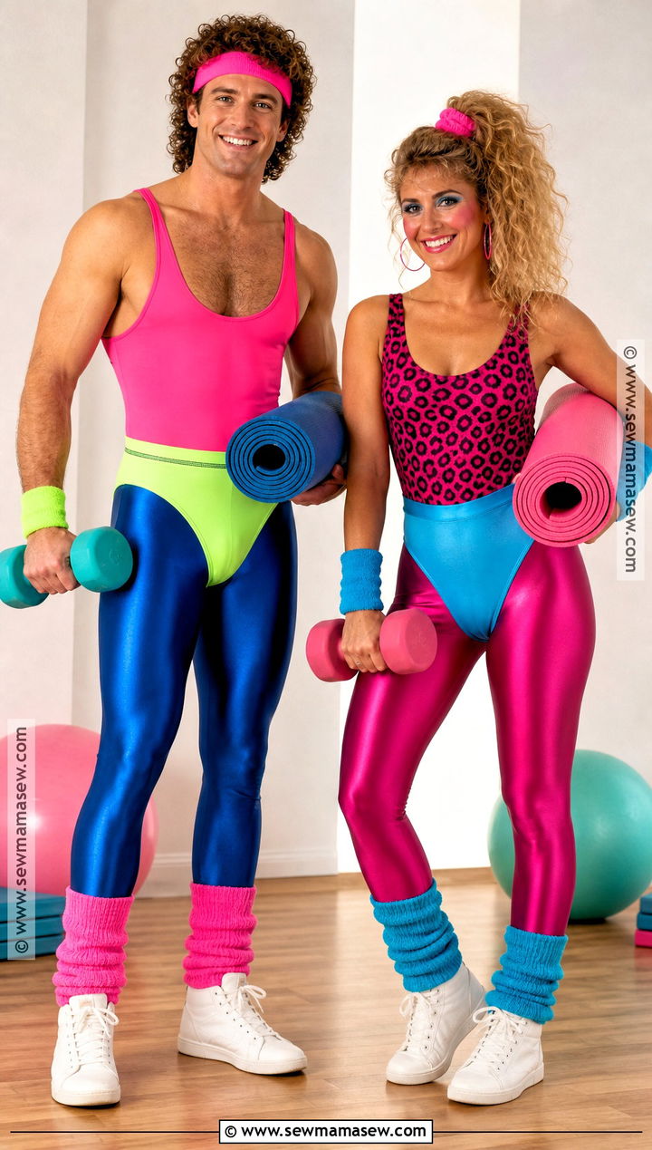 1980s Workout Duo Costume - 40 costume halloween duo ideas