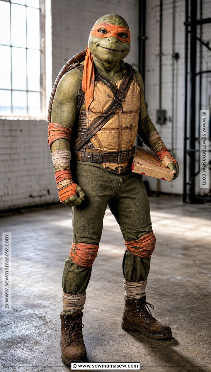 1990 Movie Ninja Turtle Costume - 30 ninja turtles halloween costumes