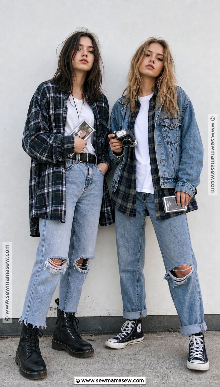 1990s Grunge Costume Duo - 40 halloween costumes for 2