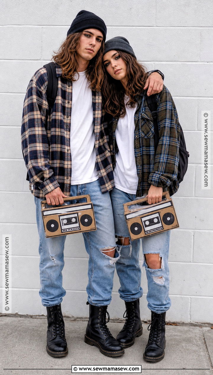 1990s Grunge Couple Costume - 40 easy couple costumes