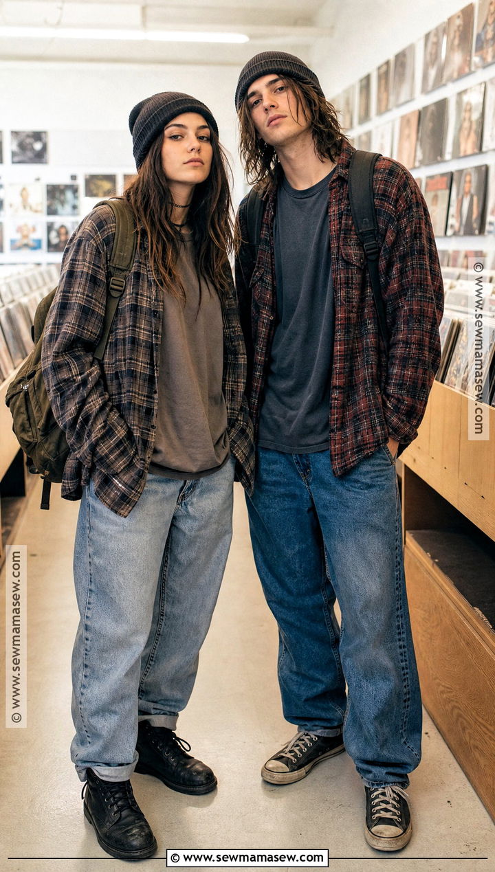 1990s Grunge Couples Costume - 40 Simple Couples Halloween Costume Ideas