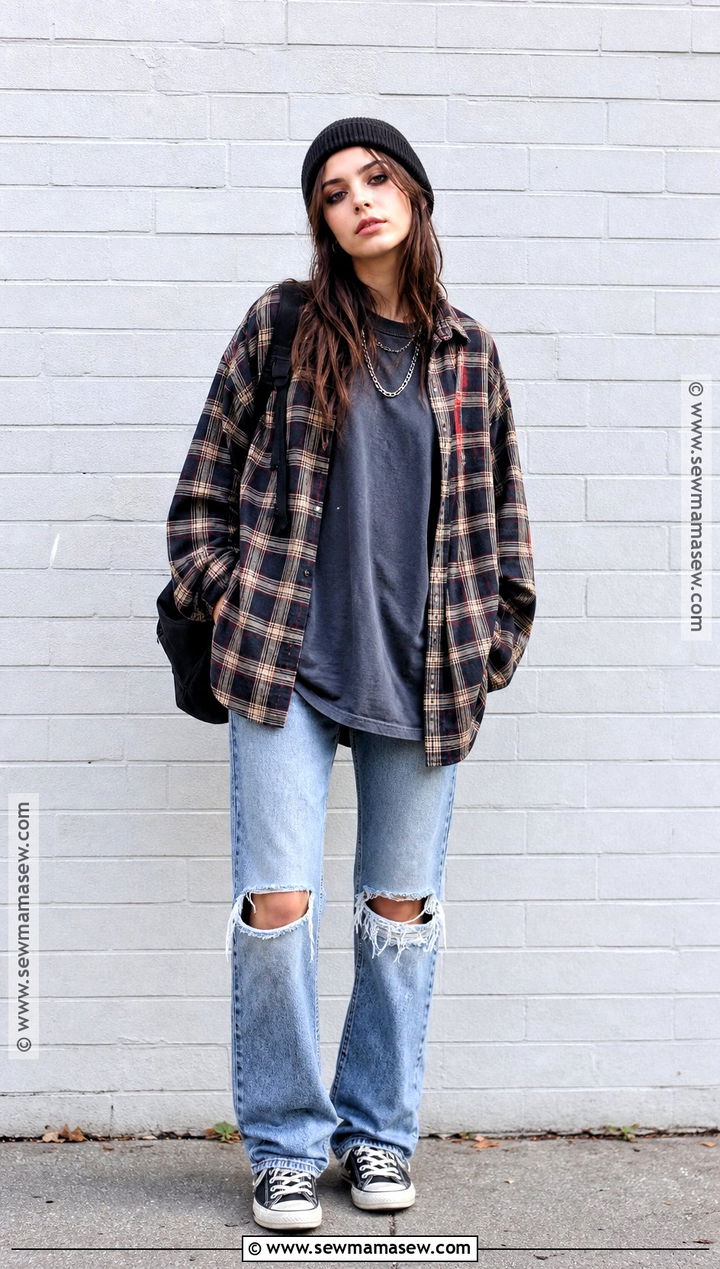 1990s Grunge Halloween Outfit - 30 Last Minute Halloween Outfits