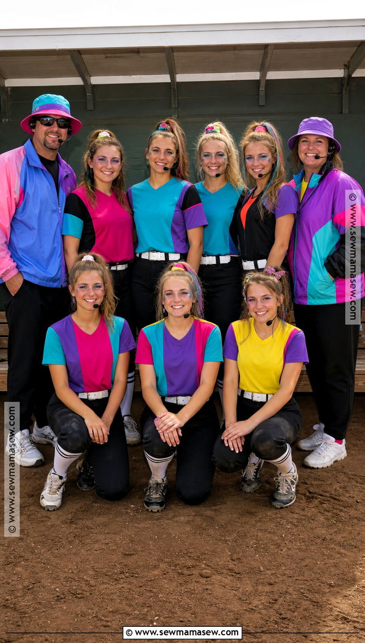 1990s Pop Softball Team Costume - 35 softball team halloween costume ideas