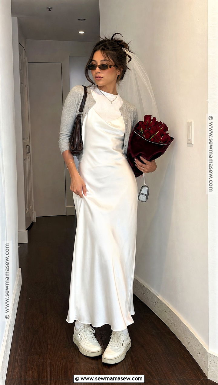 1990s Runaway Bride Costume With Slip Dress - 30 runaway bride costume ideas