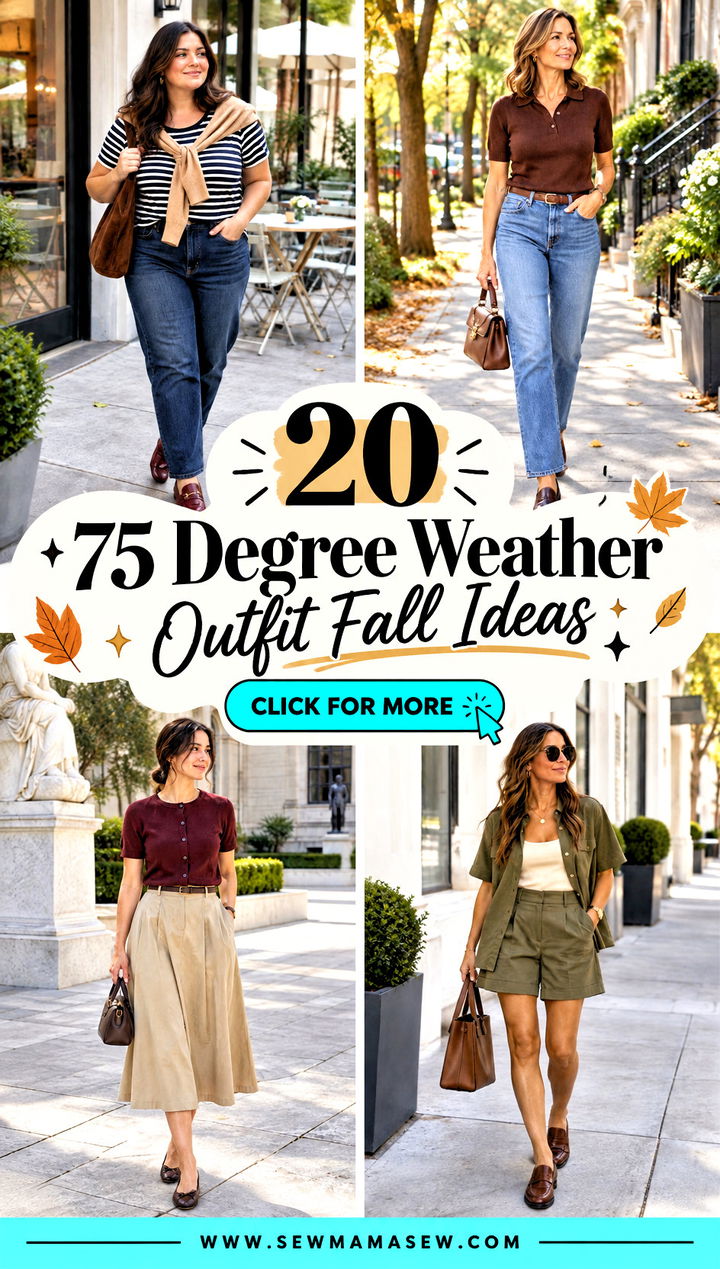 20 75 Degree Weather Outfit Fall Ideas for Chic Sunny Days - 20 75 Degree Weather Outfit Fall Ideas for Chic Sunny Days