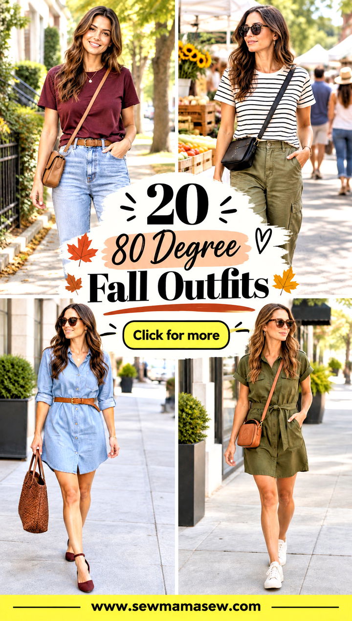 20 80 Degree Fall Outfits for Effortless Warm-Weather Style - 20 80 Degree Fall Outfits for Effortless Warm-Weather Style