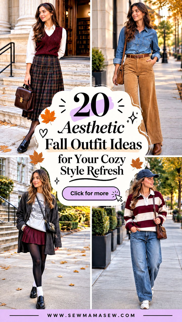 20 Aesthetic Fall Outfit Ideas for Your Cozy Style Refresh - 20 Aesthetic Fall Outfit Ideas for Your Cozy Style Refresh