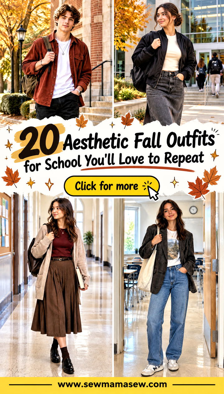 20 Aesthetic Fall Outfits for School Youll Love to Repeat - 20 Aesthetic Fall Outfits for School You'll Love to Repeat