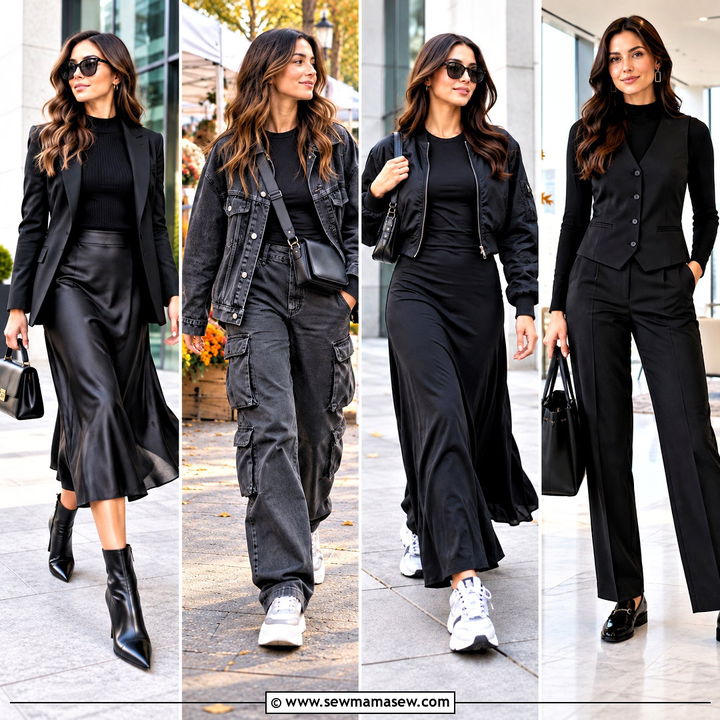 20 All Black Outfit Fall Ideas for Effortless City Chic
