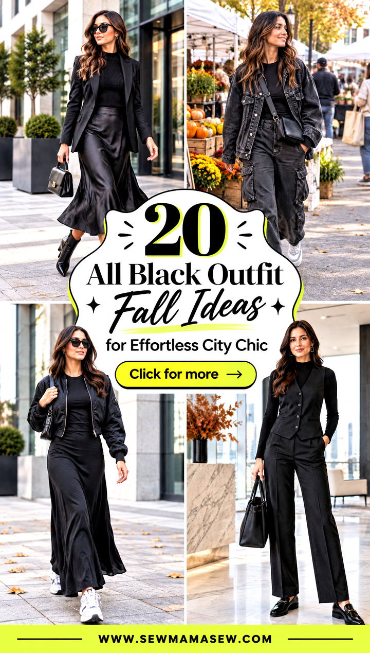 20 All Black Outfit Fall Ideas for Effortless City Chic - 20 All Black Outfit Fall Ideas for Effortless City Chic