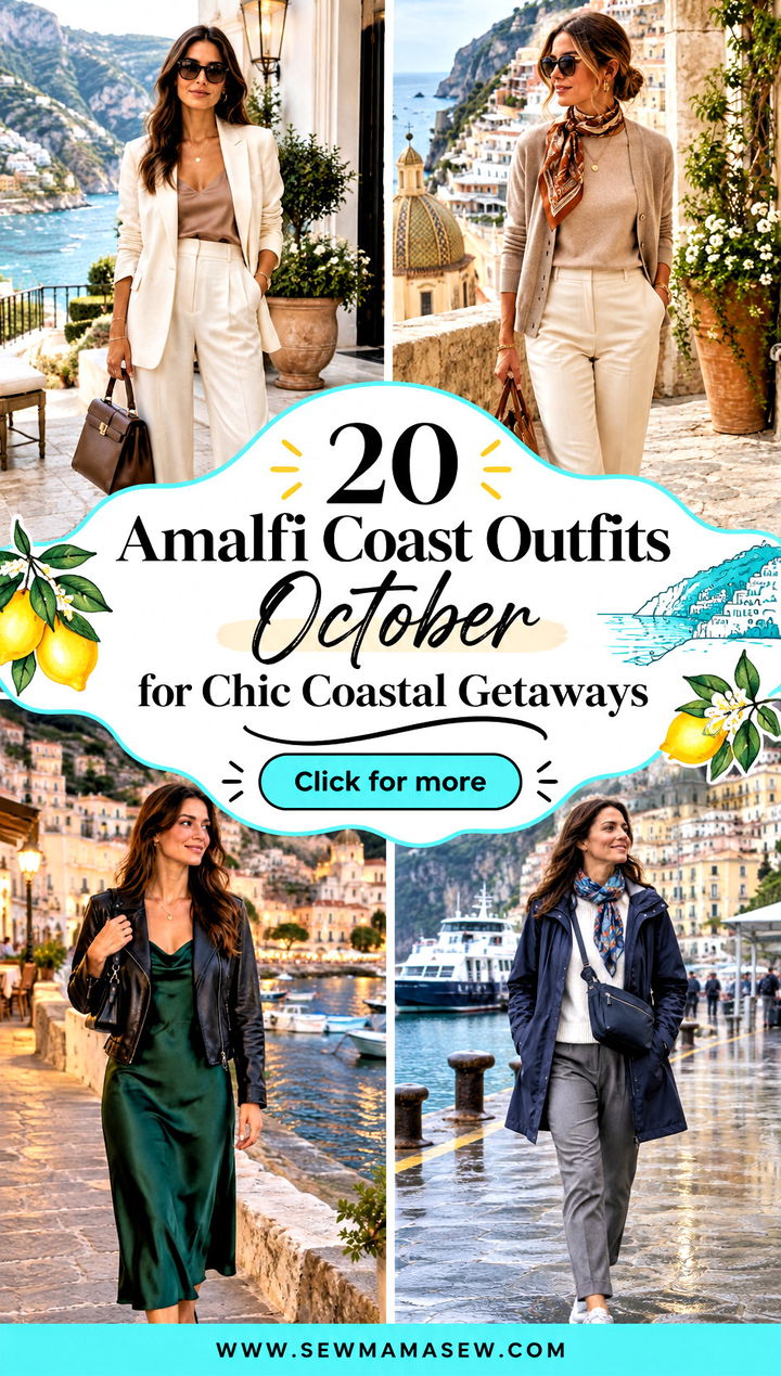 20 Amalfi Coast Outfits October for Chic Coastal Getaways - 20 Amalfi Coast Outfits October for Chic Coastal Getaways