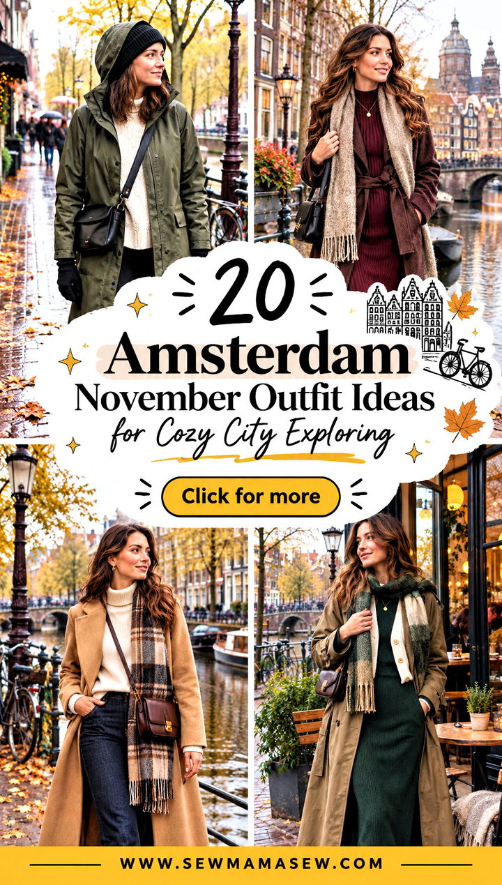 20 Amsterdam November Outfit Ideas for Cozy City Exploring - 20 Amsterdam November Outfit Ideas for Cozy City Exploring