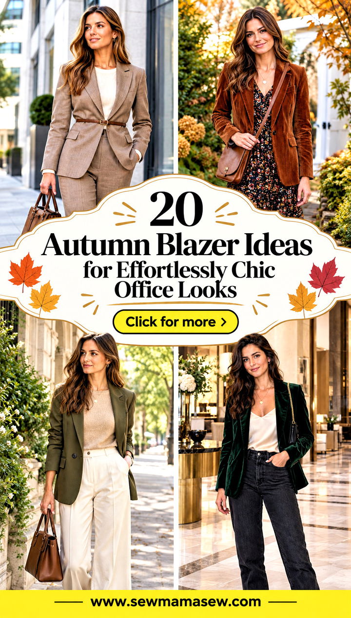 20 Autumn Blazer Ideas for Effortlessly Chic Office Looks - 20 Autumn Blazer Ideas for Effortlessly Chic Office Looks