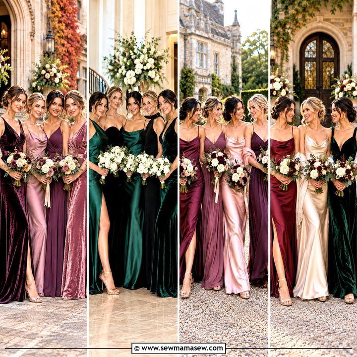 20 Autumn Bridesmaid Dresses Color Palettes: Rich Fall Hues