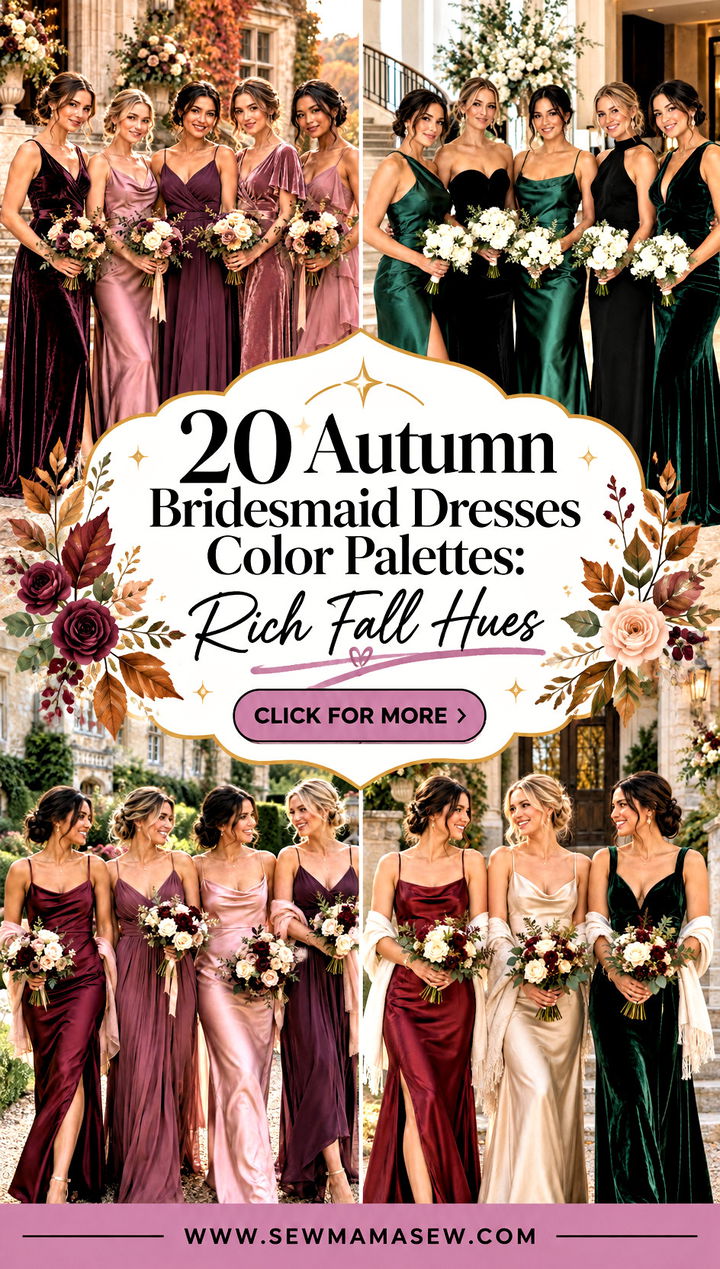 20 Autumn Bridesmaid Dresses Color Palettes Rich Fall Hues - 20 Autumn Bridesmaid Dresses Color Palettes: Rich Fall Hues