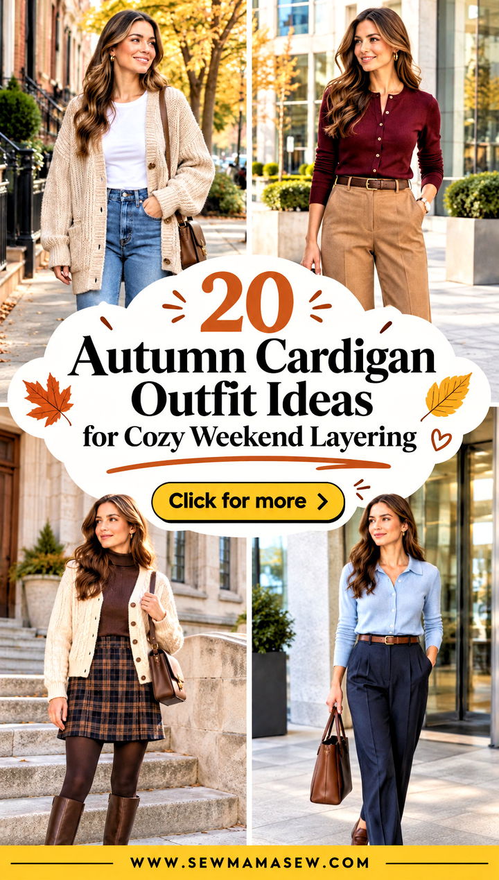 20 Autumn Cardigan Outfit Ideas for Cozy Weekend Layering - 20 Autumn Cardigan Outfit Ideas for Cozy Weekend Layering