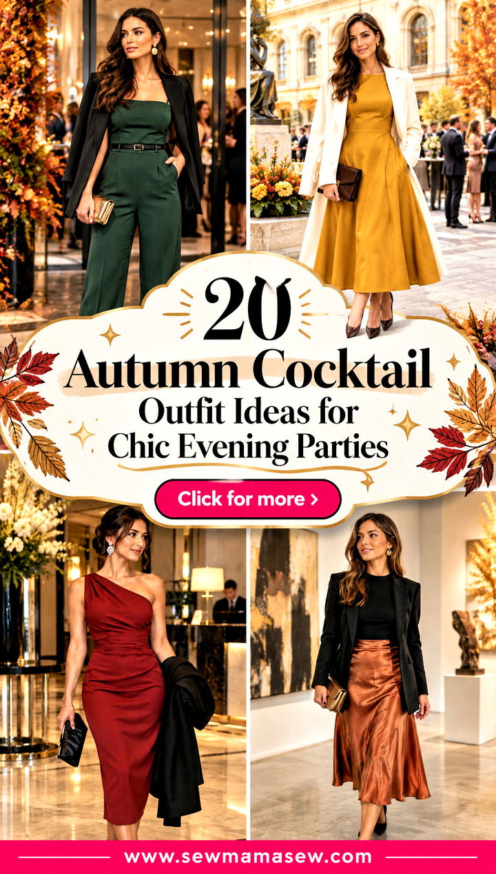 20 Autumn Cocktail Outfit Ideas for Chic Evening Parties - 20 Autumn Cocktail Outfit Ideas for Chic Evening Parties