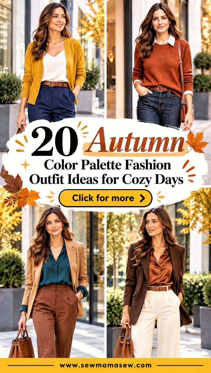 20 Autumn Color Palette Fashion Outfit Ideas for Cozy Days - 20 Autumn Color Palette Fashion Outfit Ideas for Cozy Days