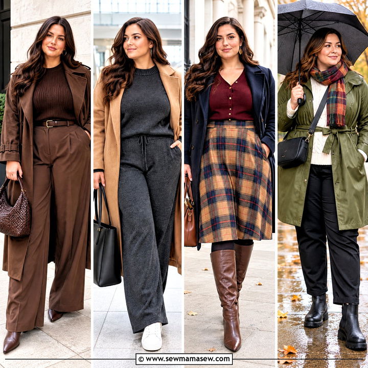 20 Autumn Curvy Outfits for Confident, Cozy Everyday Style