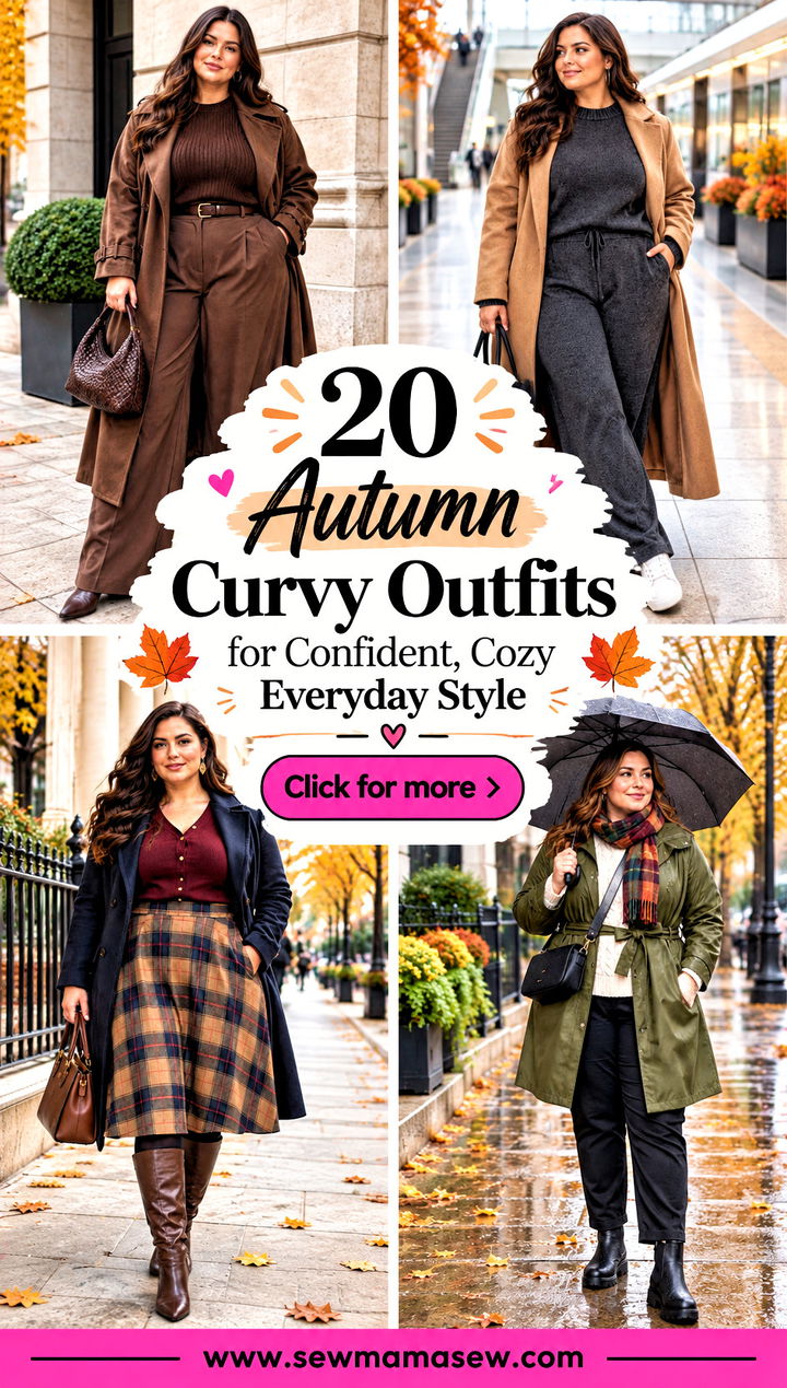 20 Autumn Curvy Outfits for Confident Cozy Everyday Style - 20 Autumn Curvy Outfits for Confident, Cozy Everyday Style