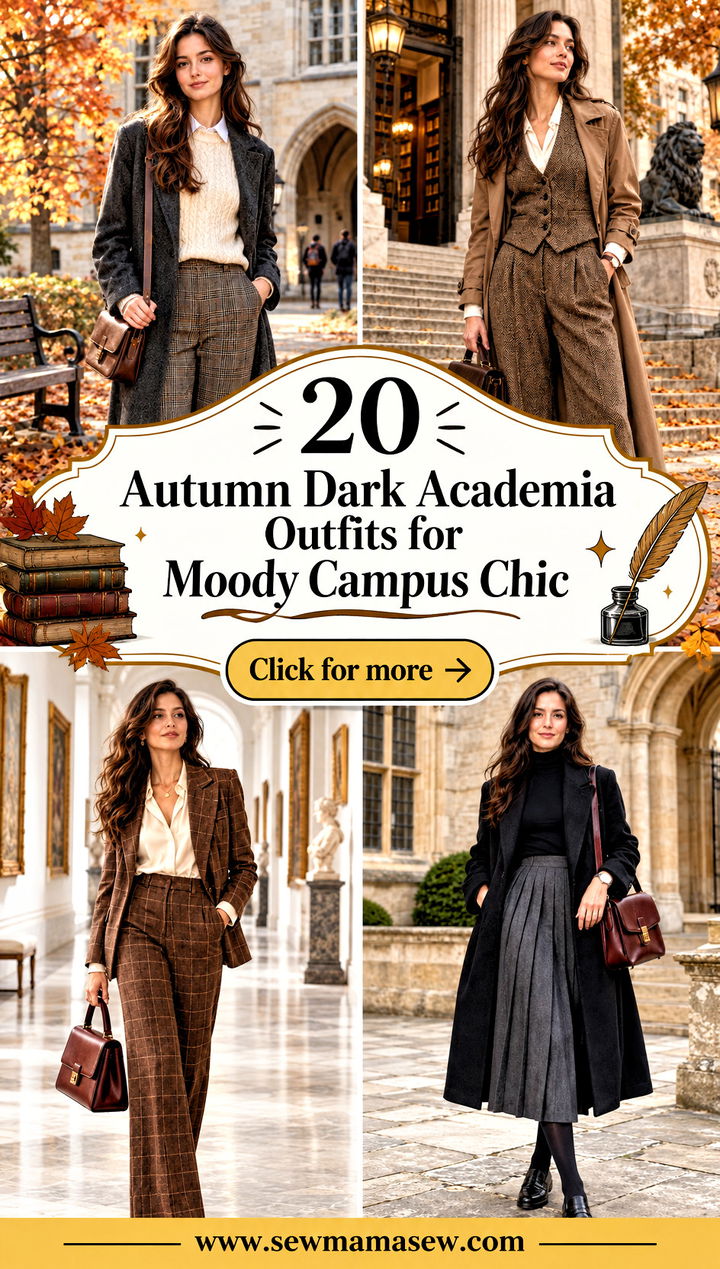 20 Autumn Dark Academia Outfits for Moody Campus Chic - 20 Autumn Dark Academia Outfits for Moody Campus Chic