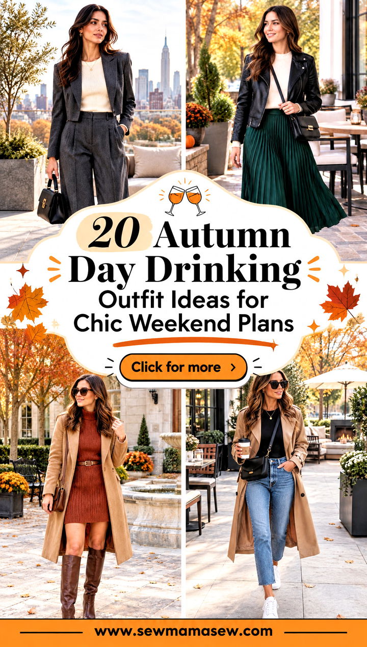 20 Autumn Day Drinking Outfit Ideas for Chic Weekend Plans - 20 Autumn Day Drinking Outfit Ideas for Chic Weekend Plans