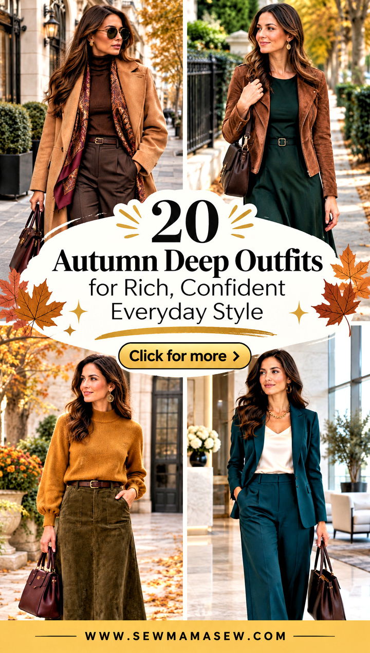 20 Autumn Deep Outfits for Rich Confident Everyday Style - 20 Autumn Deep Outfits for Rich, Confident Everyday Style