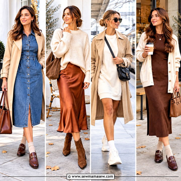 20 Autumn Dress Outfit Casual Ideas for Cozy Everyday Chic