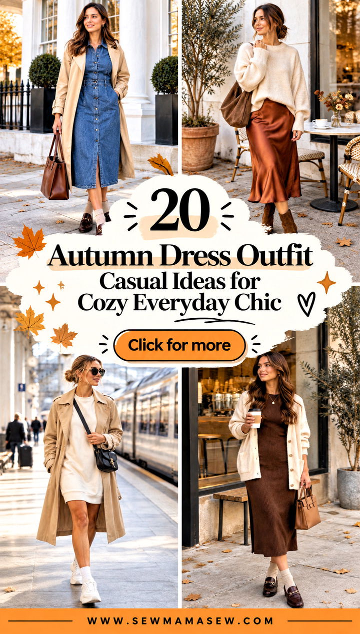 20 Autumn Dress Outfit Casual Ideas for Cozy Everyday Chic - 20 Autumn Dress Outfit Casual Ideas for Cozy Everyday Chic