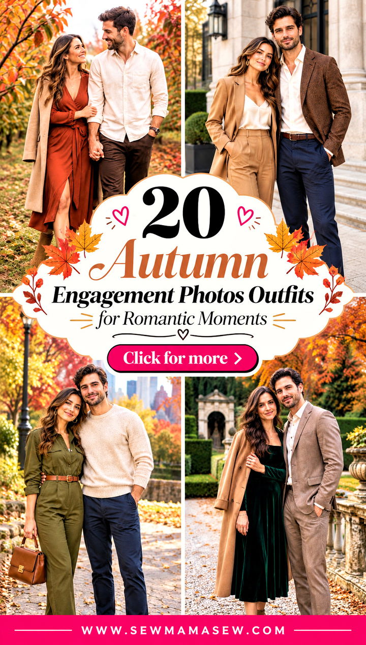 20 Autumn Engagement Photos Outfits for Romantic Moments - 20 Autumn Engagement Photos Outfits for Romantic Moments