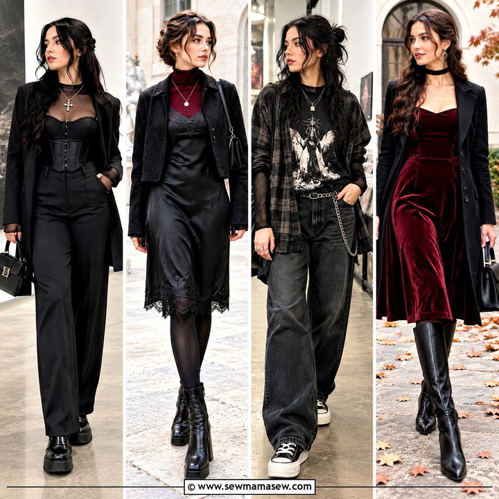 20 Autumn Goth Outfits for Bold, Cozy Cold-Weather Style