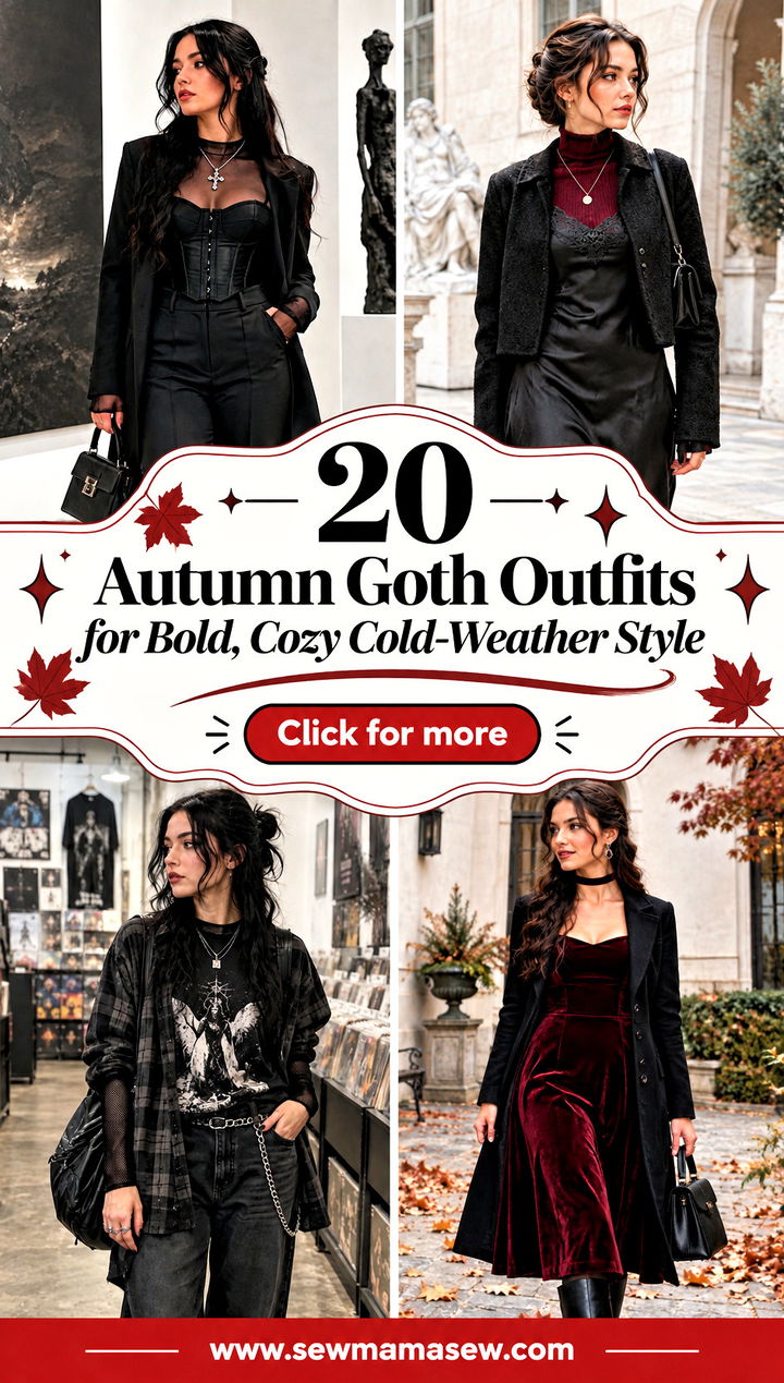20 Autumn Goth Outfits for Bold Cozy Cold-Weather Style - 20 Autumn Goth Outfits for Bold, Cozy Cold-Weather Style