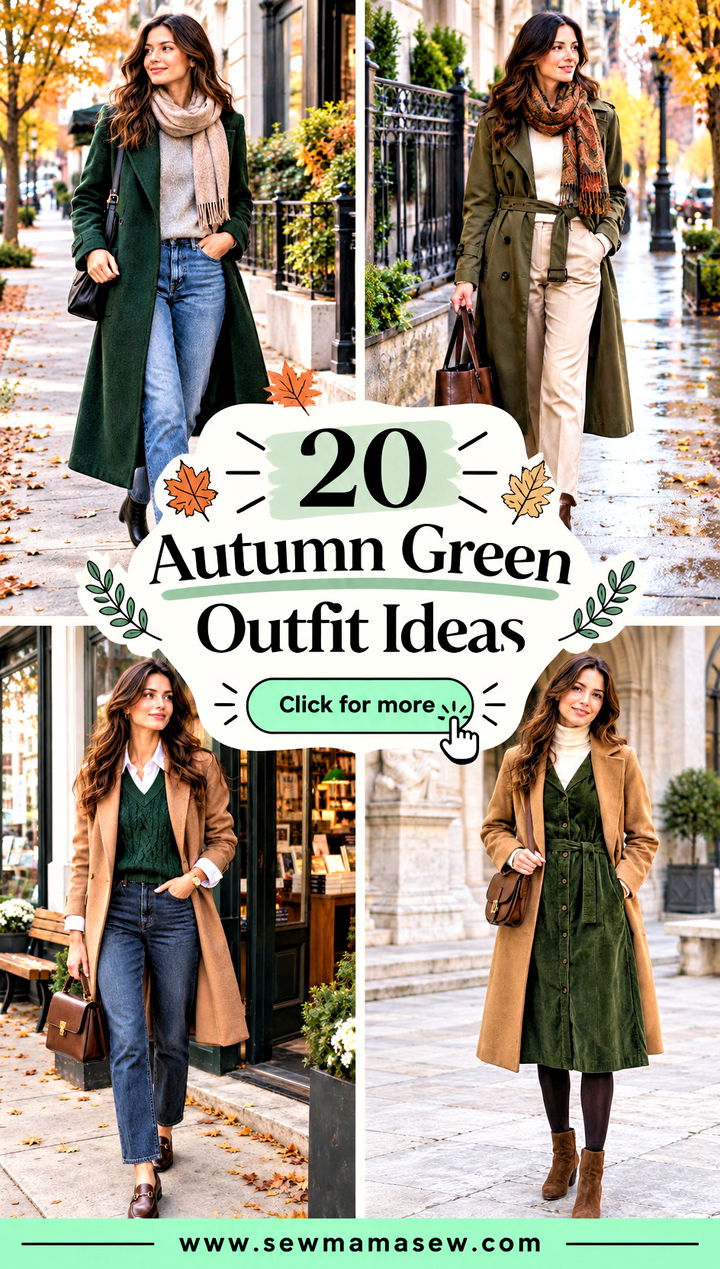 20 Autumn Green Outfit Ideas for a Fresh Seasonal Refresh - 20 Autumn Green Outfit Ideas for a Fresh Seasonal Refresh