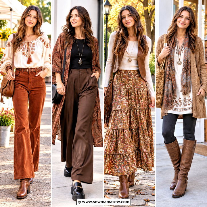 20 Autumn Hippie Outfits for Cozy, Free-Spirited Fall Days