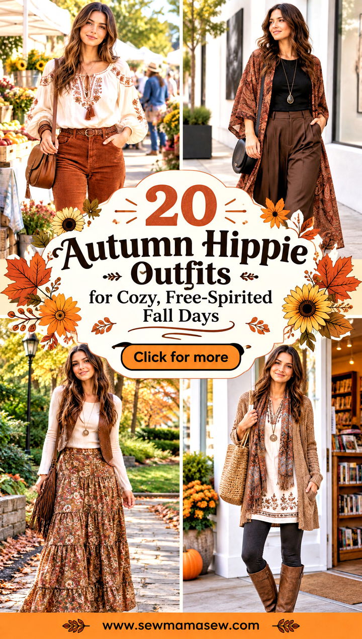 20 Autumn Hippie Outfits for Cozy Free-Spirited Fall Days - 20 Autumn Hippie Outfits for Cozy, Free-Spirited Fall Days