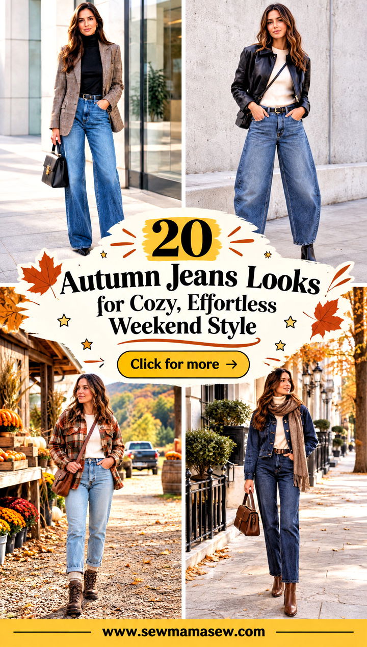 20 Autumn Jeans Looks for Cozy Effortless Weekend Style - 20 Autumn Jeans Looks for Cozy, Effortless Weekend Style