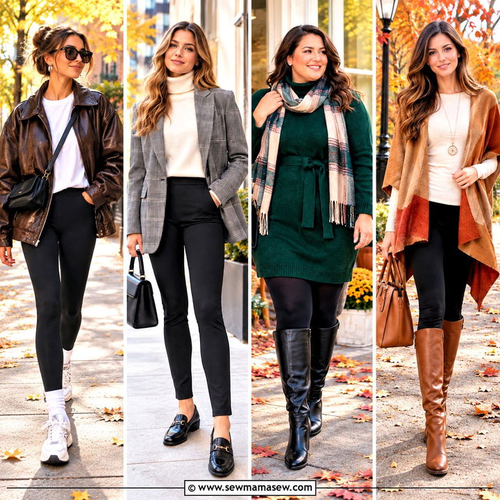 20 Autumn Leggings Outfits for Cozy Weekends and Errands